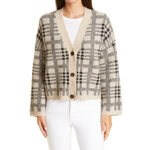 Rails 'Reese' Beige Plaid Cardigan Size S